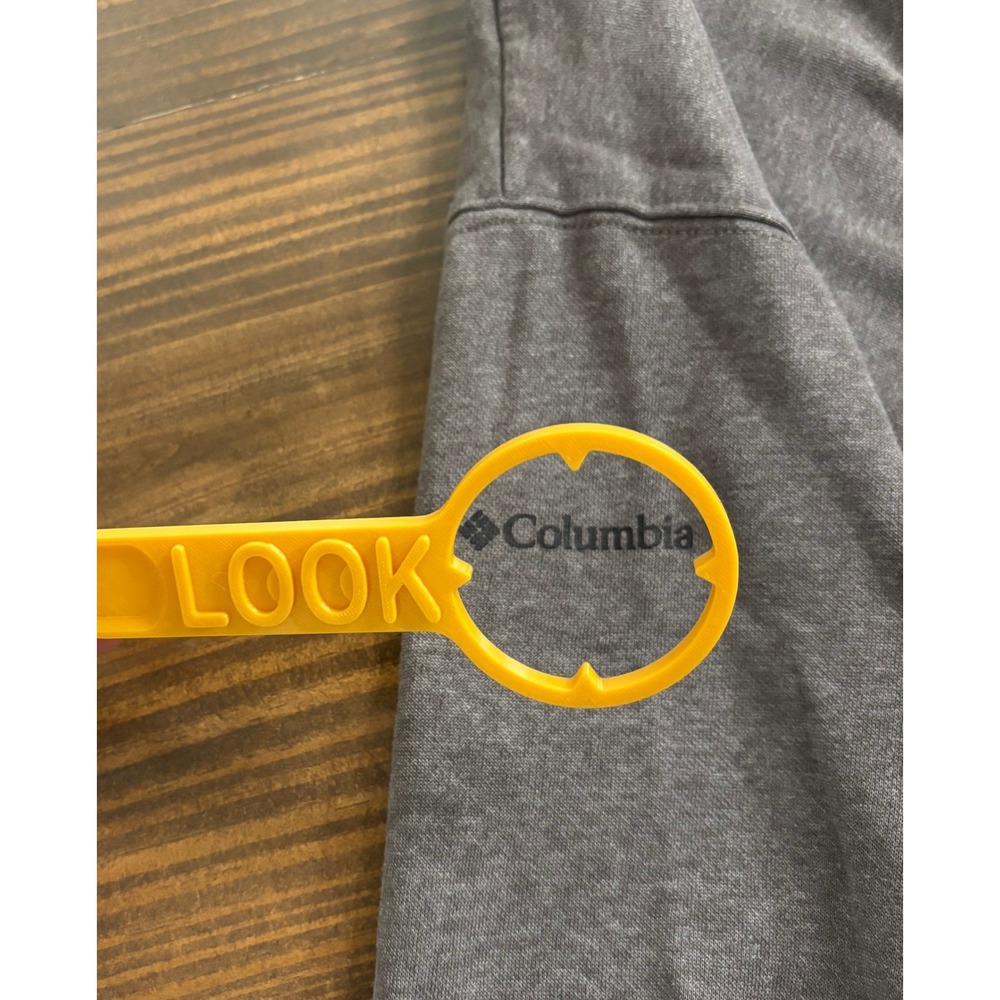 COLUMBIA Hoodie Mens XXL Gray Fleece Logo Pullover Cotton Blend Outdoor Casual - Picture 8 of 11